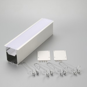 6063 aluminium led - streifen aluminium - profil mit kappe, montage - clip